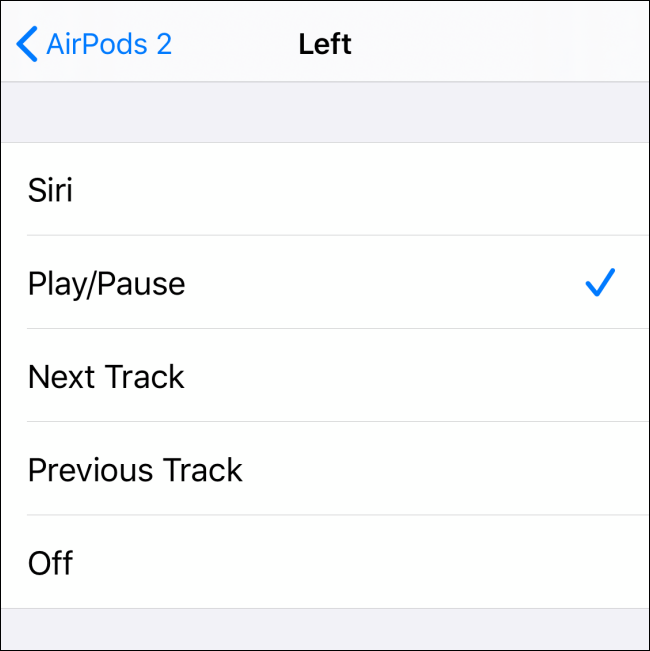 Switch to a different action for the double tap gesture on AirPods
