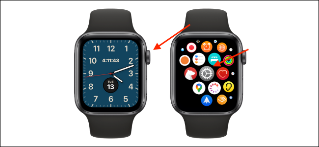 Abra la aplicación de configuración en Apple Watch
