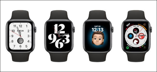 Diferentes caras de reloj para Apple Watch