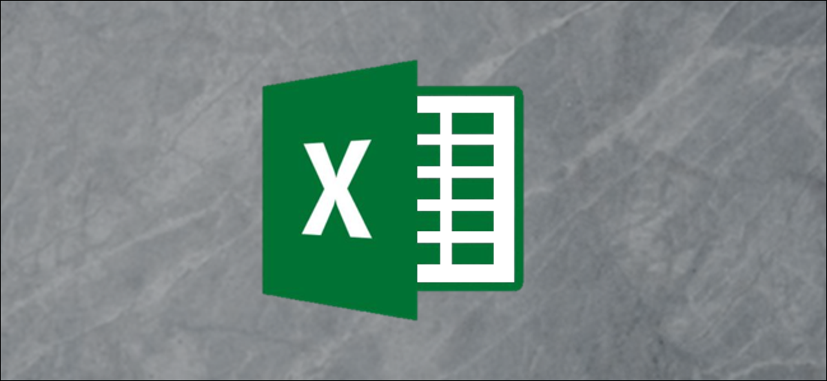 Logotipo de Excel sobre un fondo gris