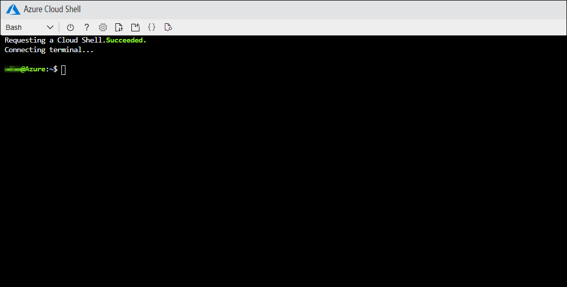 Navigate to https://shell.azure.com/ will also open the Bash terminal.
