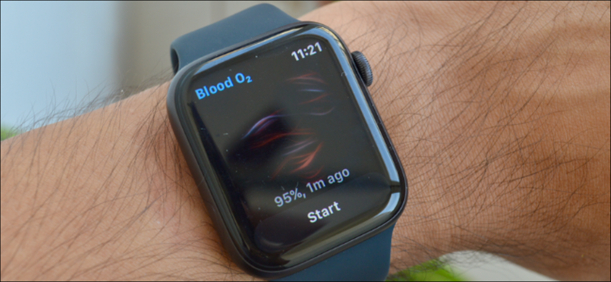 Aplicación Blood Oxygen para Apple Watch Series 6