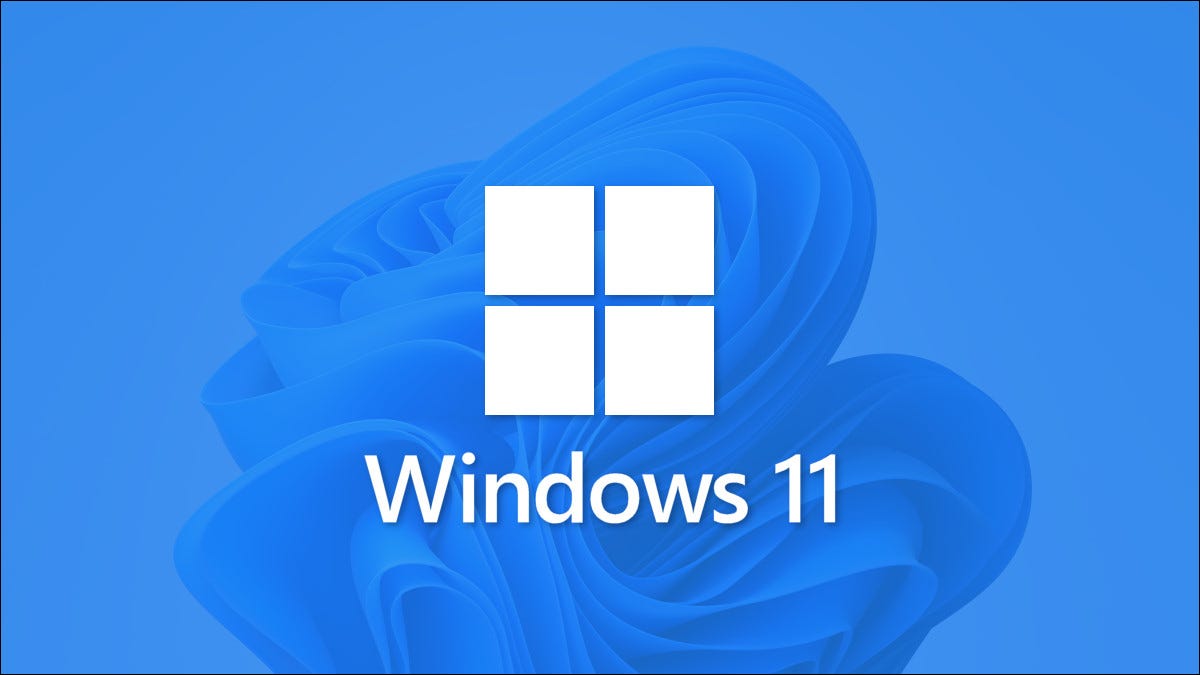 Logo di Windows 11 con carta da parati