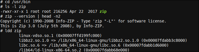 Usando ldd en Linux