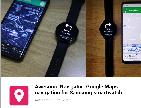 La aplicación Awesome Navigator en Samsung Store.