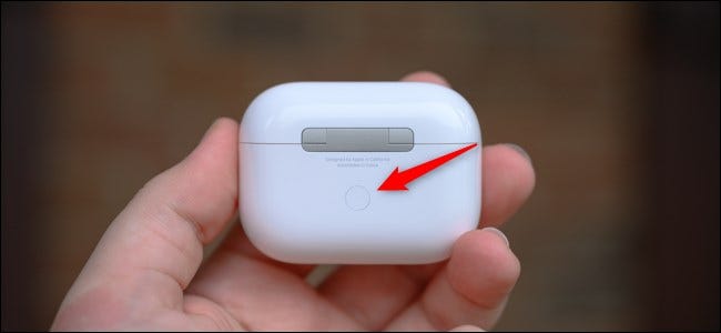 Apple AirPods Pro Parte posterior de la carcasa con botón de emparejamiento