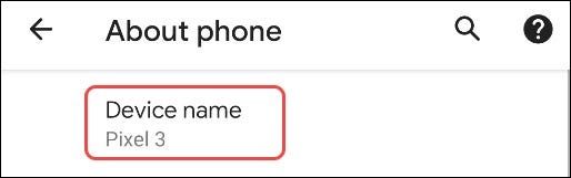 tap the name of your device