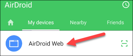 web airdroid