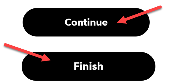 Haga clic en "Continuar" y "Finalizar".