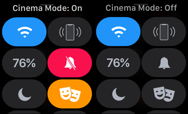 activar y desactivar el modo teatro o cine en el Apple Watch