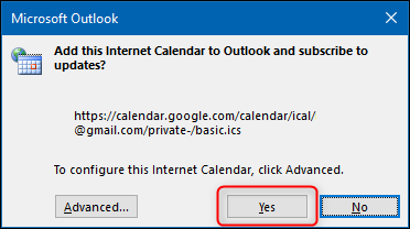 The Confirm Subscription Dialog