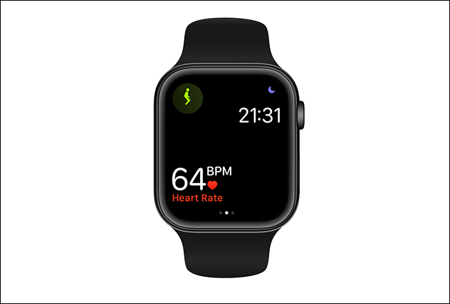 Vista métrica única que muestra la frecuencia cardíaca en el Apple Watch