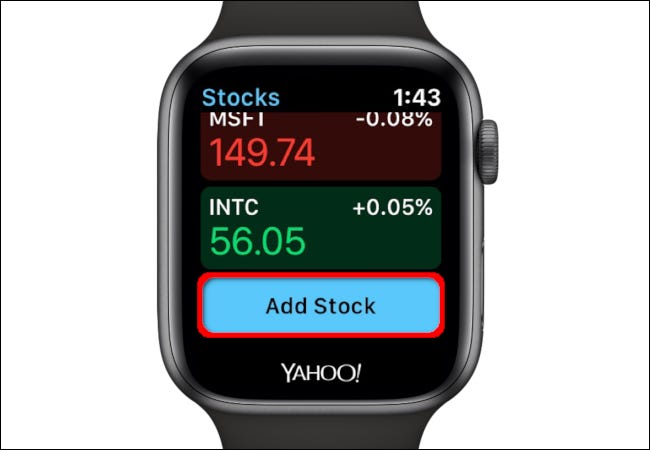 Apple Watch Agregar stock