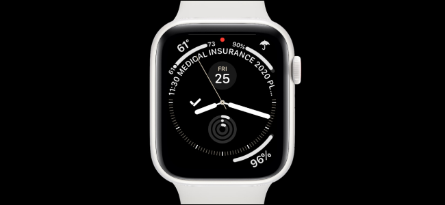 Apple Watch con quadrante Infograph