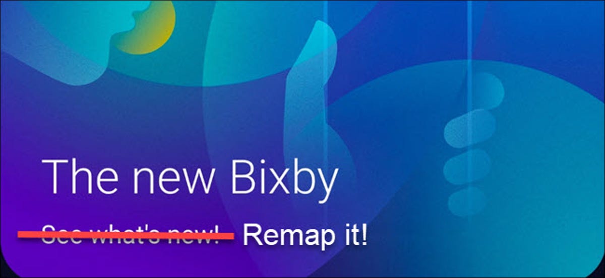 Logotipo de Bixby con palabras Remap it agregadas.