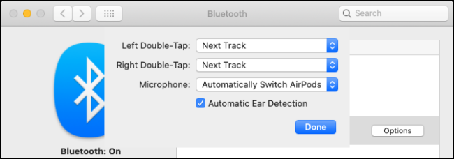Cambiar la configuración de AirPods en Mac