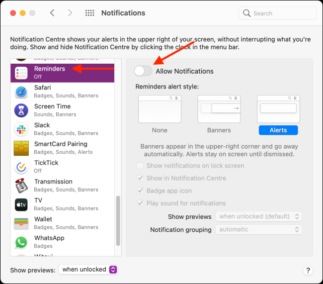 Haga clic en Permitir notificaciones para habilitar notificaciones para la aplicación