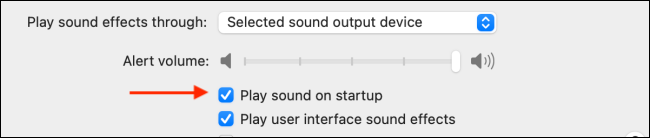 Haga clic en Reproducir sonido en el inicio