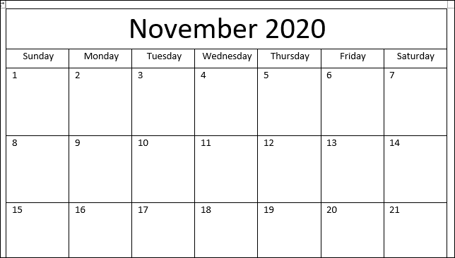 Calendario completo