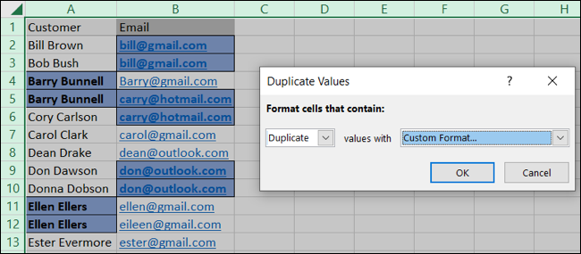 Formato condicional personalizado en Excel