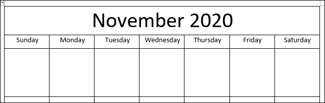 Días de la semana en el calendario