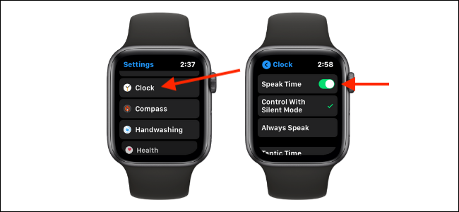 Desactivar la función de tiempo de conversación en el Apple Watch