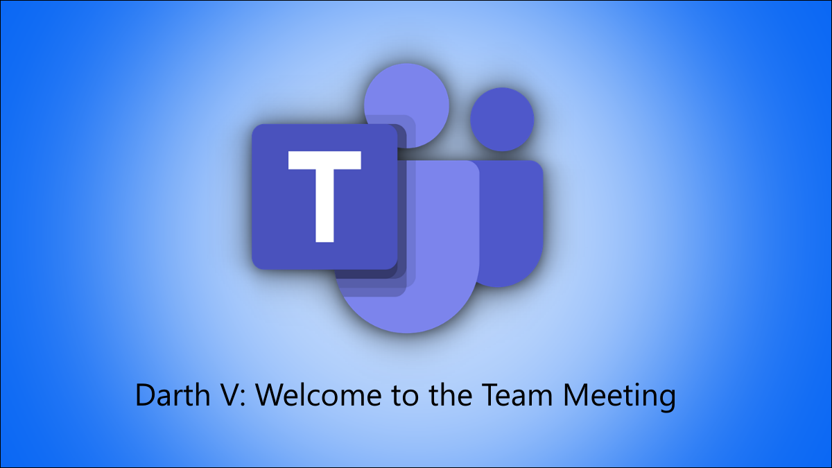 Logotipo de Microsoft Teams con un título en vivo de muestra
