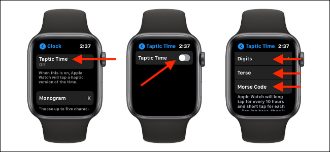 Habilitar la función Taptic Time en Apple Watch