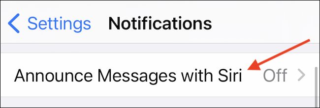 Ir a la sección Anunciar mensajes con Siri