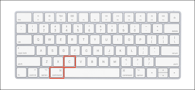 Como copiar no Mac usando o atalho do teclado