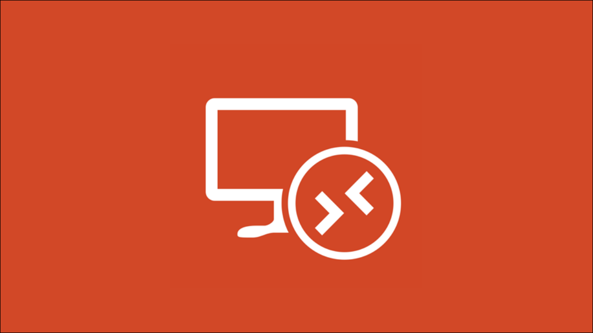 Un logotipo de la aplicación de escritorio remoto de Microsoft sobre fondo naranja.