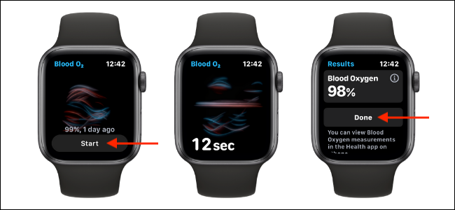 Mida los niveles de oxígeno en sangre en el Apple Watch