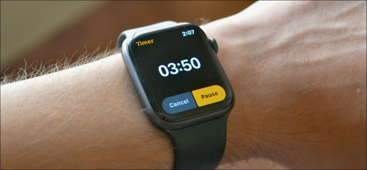 Configurar un temporizador en el Apple Watch
