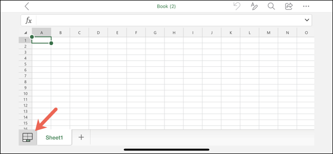 Ficha Hojas de cálculo en Excel en dispositivos móviles