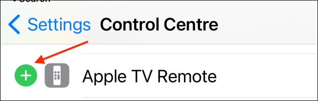 Toque Más junto a Apple TV Remote