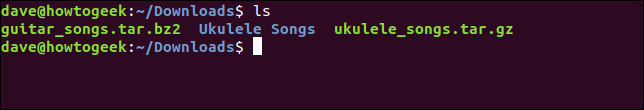 Directorio de canciones de ukelele creado en el directorio de descargas