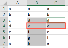 Dos diferencias de fila en Excel