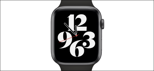 Esfera del reloj Typograph en el Apple Watch