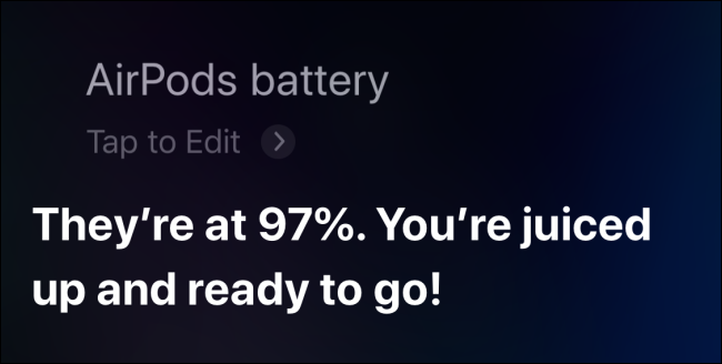 Usar Siri para verificar la batería de AirPods en iPhone