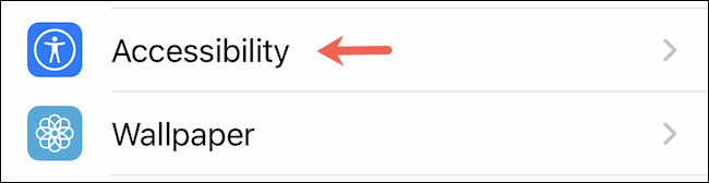 Visita la configuración de accesibilidad en iPhone