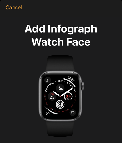 Agrega Apple Watch Face a tus caras