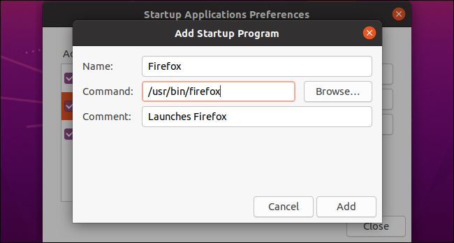 Agregar un programa de inicio personalizado en Ubuntu.
