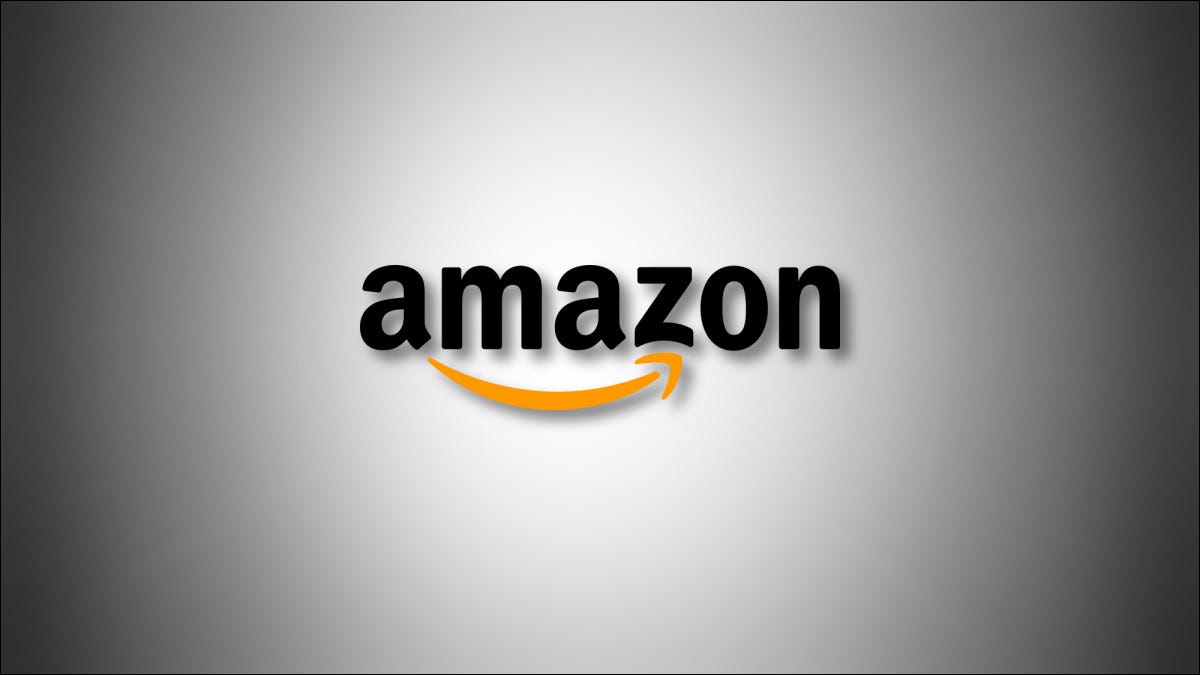 Logotipo de Amazon en un degradado gris