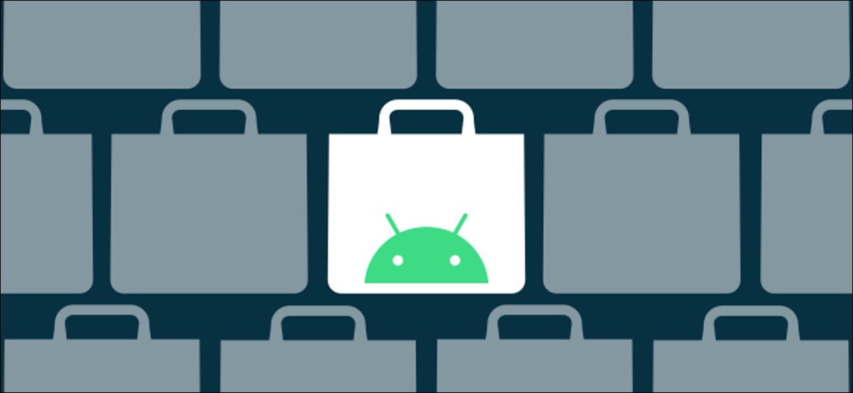 Logotipos de la tienda de aplicaciones de Android.