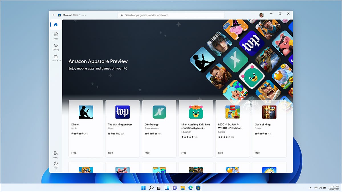 Aplicaciones de Android Windows 11