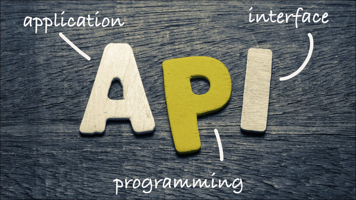 API definida como interface de programa de aplicativo