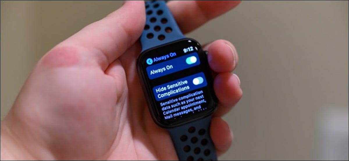 Pantalla siempre encendida del Apple Watch Series 5