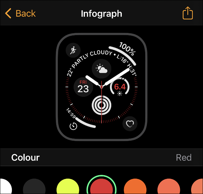 Comparte una carátula de Apple Watch