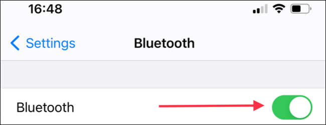 Encienda Bluetooth en su iPhone o iPad
