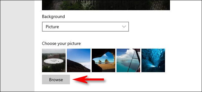 Después de seleccionar "Imagen", puede buscar una imagen personalizada para usarla como fondo de pantalla de bloqueo.